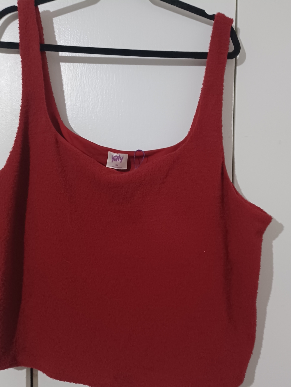 YITTY Red Scoop Tank with Wide Straps